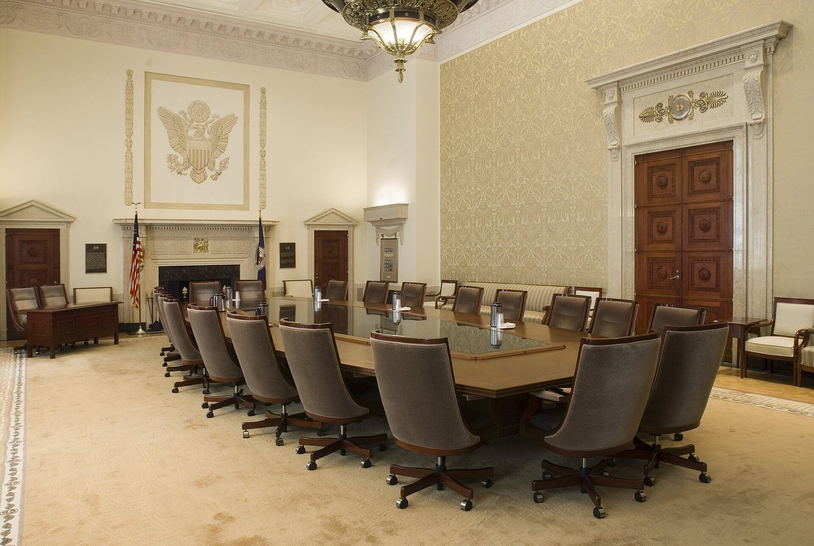 La sala del Consiglio della Federal Reserve, dove si riunisce il FOMC