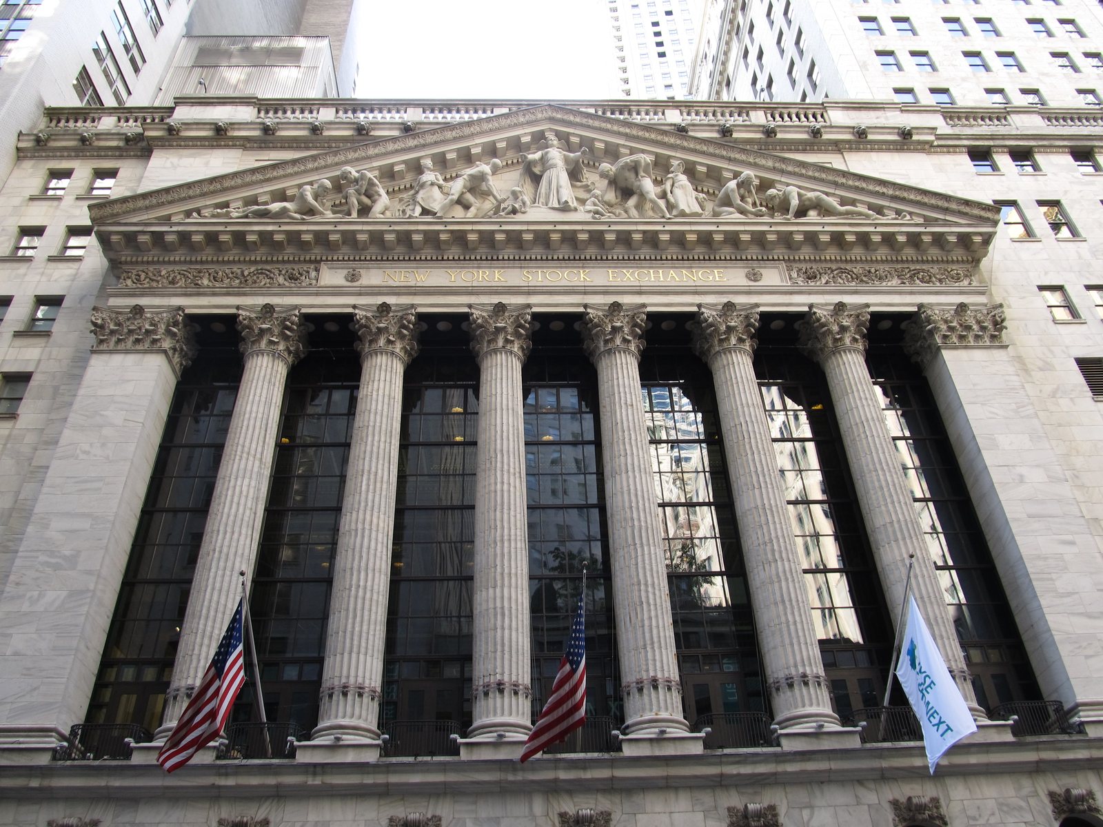 Il New York Stock Exchange a Wall Street