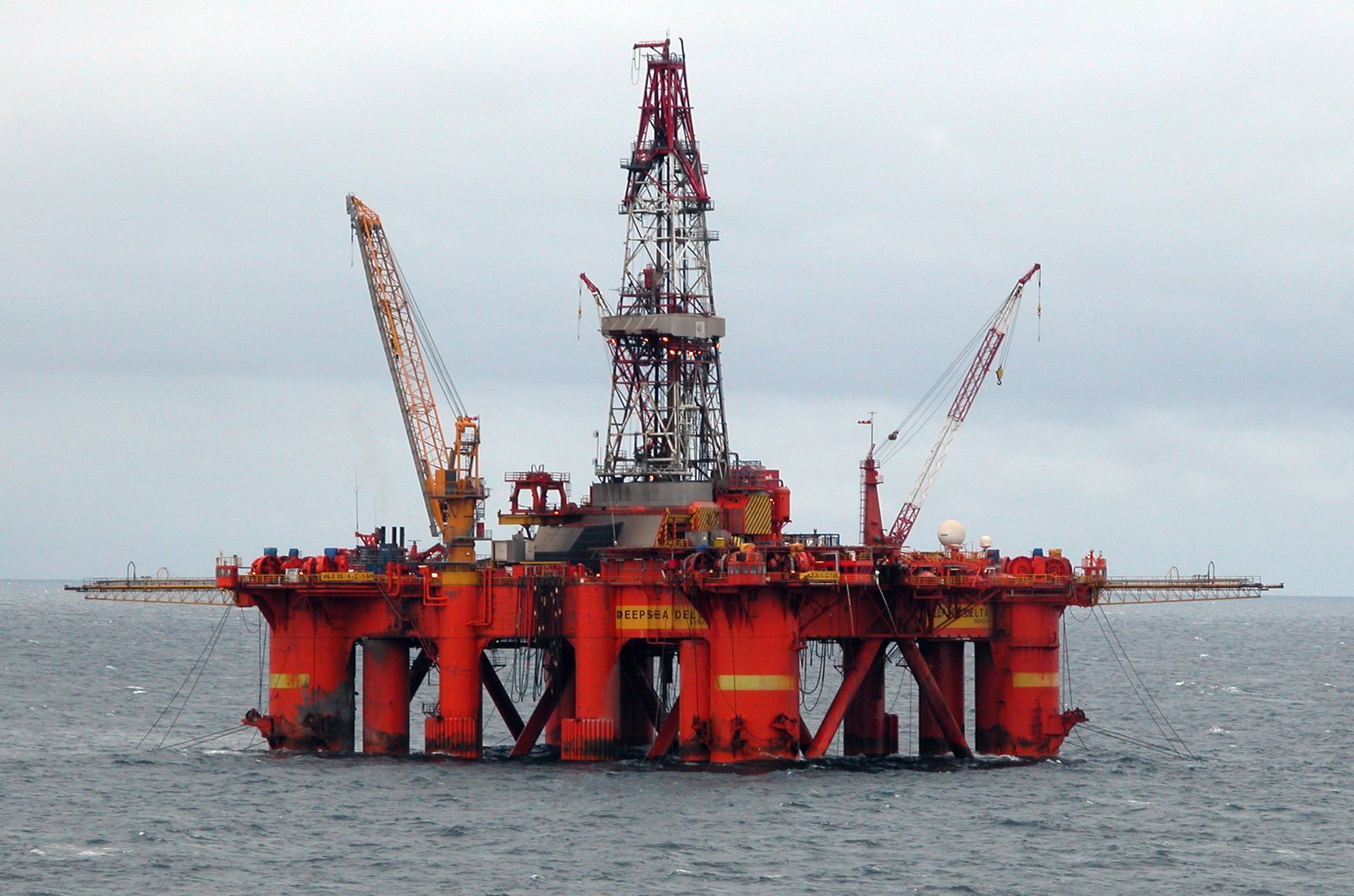 Una piattaforma di perforazione nel Mare del Nord