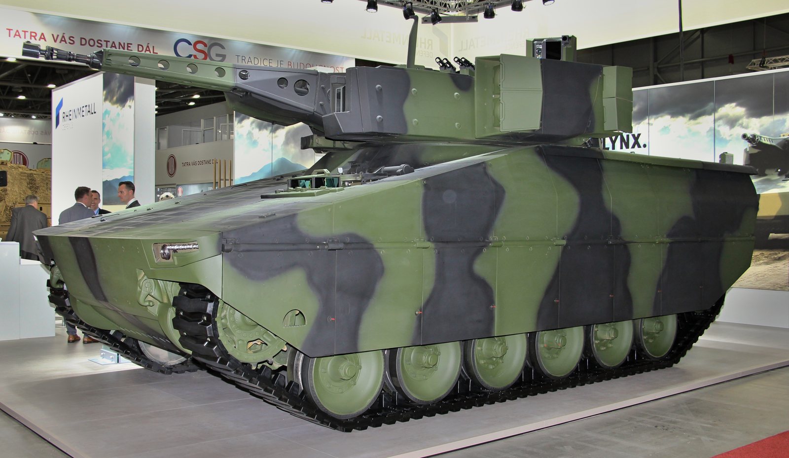 Il veicolo da combattimento Lynx IFV di Rheinmetall alla fiera IDET 2017 a Brno, Repubblica Ceca